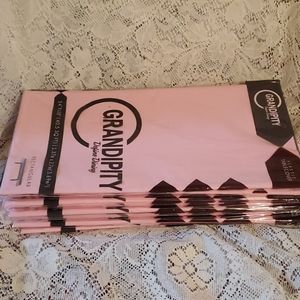 12 Pink disposable table cloths
